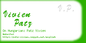 vivien patz business card